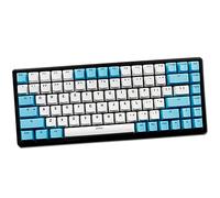 Keycaps, PBT Keycaps 84 Keys 2-Color Backlight Gaming-Keycaps Mechanical Keyboard Keycap For AKKO 3108/RK S84 Keyboard Poker Keys (Blue-White)