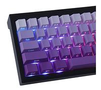 Keycaps PBT Letter Side Engraved Transmit Light Keycaps ANSI&ISO UK Layout 135 Keys for Gateron Kailh Cherry MX Switches Mechanical Keyboards (Cherry Profile)