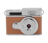 Keychain 1080P Camera, Wide Angle Lens Type C Color Screen Mini Digital Camera Tiny Snapshot Mini Vintage for Campus Life Daily Trips Celebrations (Brown)
