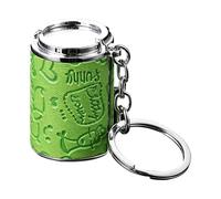 Keychain - 2 in 1 Mini Coin Holder, Loose Change Storage Purse for Men Commuting Shopping | Zinc Alloy, 65g, Golfers Campers Collectors, Travel Vacation Picnic Market, Secure Carry, Compact Pocket