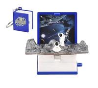 Keychain 3D Popup Book - Fidget Backpack Keychain Toyage | Fidget Toys Keychain Fidget, Cute Players for Car Keys, 3D, for Women, Men, Men