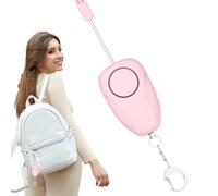 Keychain Alarm, Personal Safety KeyChain, Cute Portable 120DB Security Safe Sound Siren, Anti-Theft Keychain Alarm USB Charging, for Women, Men, Kids, Elderly
