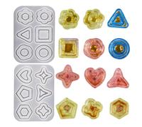 Keychain and Jewelry Crafting Molds Sturdy Silicone Pendant Molds for Epoxy Resin Shaker Charm and Decorations Art Supplies