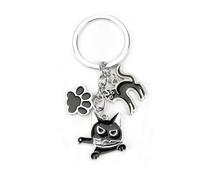 Keychain Black Cat Pendant Keyring, Cute Personalized Keyring, Mothers Day Gifts for Mum, Mummy, Auntie, Nan, Wife, Presents, Funny Good Friend, Leaving or Thank You Gifts