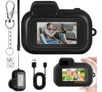 Keychain Camera, 1080P 2MP Mini Camera Keychain, Thumb Sized & World's Smallest, Micro Video Camera Camcorder with 100 Mins Battery Life, Ideal for Toddler, Students, Kids
