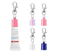 Keychain Cap Compatible with Aquaphor 0.35 oz Lip Balm, Portable Holder Keychain Cap Compatible with Aquaphor Lip Repair Tubes (Colourful)