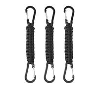Keychain Carabiner Clips 3 Pack, Key Chain with Snap Hook Carabiner, Keyring Clips with D Ring Hooks Hangers, Heavy Duty Lanyard for Car Keys, Backpack, Tools, Or as A Key Organiser for Men