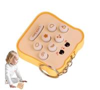Keychain Charm, Whack Mole Fidget Toys, Glowing Cute Fidget Decorations Portable Bag Accessories for Kids Children Adults Birthday