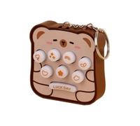 Keychain Charm,Whack Mole Sensory Toy - Stress Reduction Cute Glowing Fidget Portable Relax Activity Accessory for Home Birthday Bag Adults Kids