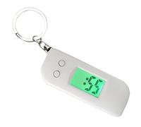 Keychain Clock-Glow-in-the-Dark Pocket Watch Keyring with LED Display for Travel, Electronic Clock Keychain for Athletes Teens Women Girls Family Names Boys Boys, White, verwijzen naar de beschrijving