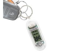 Keychain Clock Pocket Watch Pendant | Mini Tabletop Clock, Portable Electronic Timepiece for Exam Review Library Study Room