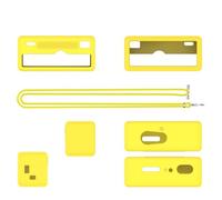 Keychain Digital Camera Silicone Case for Kodak CHARMERA, Protection Case with Lanyard Tether for Kodak CHARMERA Keychain Digital Mini Camera Blind Box (Yellow)