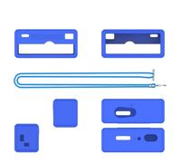 Keychain Digital Camera Silicone Case for Kodak CHARMERA, Protection Case with Lanyard Tether for Kodak CHARMERA Keychain Digital Mini Camera Blind Box (Blue)