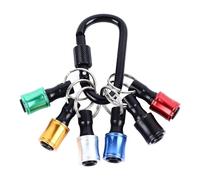 Keychain Drill Screw Adapter /4In Hex Shank Screwdriver Bit Holder Portable Fast Change for Backpack Key Hanging