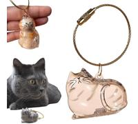 Keychain For Collecting Cat And Dog Hair, Cat Keychain Hairs Storage Bottle, Transparent Cat Hair Storage Box Pendants, Pet Memorabilias Decors Giving Cats Hair Display Box