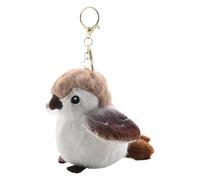Keychain For Kids - 3 Inches Plush Pendant For Tote Bag | Realistic Plush Sparrow Keychain | Soft Bag Charm | Stuffed Bird Toys F́or Tote Bags School B́ Backpack Messenger Bags