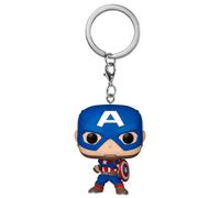 Keychain Funko Pop ! Marvel Captain America Classics Bleu TU
