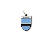 Keychain Key Chain Ring Flag National Souvenir Shield Botswana