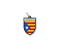 Keychain Key Chain Ring Flag National Souvenir Shield Catalonia r2