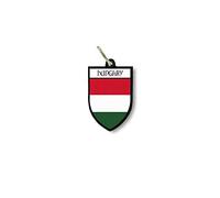 Keychain Key Chain Ring Flag National Souvenir Shield Hungary