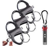Keychain Lighter, Key Chain Lighters, Permanent Match Lighter, Mini Reusable Waterproof Matches, Metal Fire Starter Lighters Waterproof Flint Match Outdoor Camping Emergency Car and Home(3PCS)