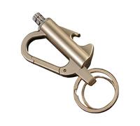 Keychain Lighter,Permanent Match Infinity Lighter, Permanent Match with Multitool Keychain Bottle Opener, Reusable Match Strike, for Outdoor Survival,Waterproof Matches, Flint,Camping Tool (B)