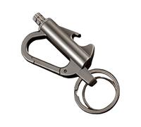 Keychain Lighter,Permanent Match Infinity Lighter, Permanent Match with Multitool Keychain Bottle Opener, Reusable Match Strike, for Outdoor Survival,Waterproof Matches, Flint,Camping Tool (A)