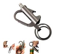 Keychain Lighter with Bottle Opener, Reusable Permanent Matches, Ideal for Camping and Hiking, Great Men's Gifts, Versatile Outdoor Tool