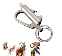 Keychain Lighter with Bottle Opener, Reusable Permanent Matches, Ideal for Camping and Hiking, Great Men's Gifts, Versatile Outdoor Tool