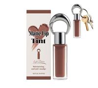 Keychain Lip Gloss, Highly Pigmented Plumper, Keychain Design Tinted Lip Gloss with Moisturizing Shine Finish, Easy to Carry for Women Teen Girls Friend Family Cosmetic Makeup Beauty Stage Performance
