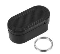 Keychain Magnetic Pill Box Plastic Case with Keyring for Travel