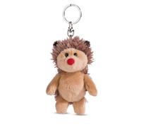 NICI Key holder hedgehog Hetch Hogan 10cm brown - Sustainable companion cuddly animal pendant with key ring for lanyard, key ring & key holder