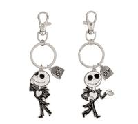 Keychain Peers Hardy Disney Nightmare Before Christmas Jakks Skellington (x2) Argenté TU