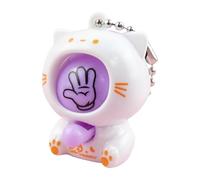 Keychain Pendant - 1.65 Inches Cartoon Game Charm | ABS Smart Sensor Accessory - Lightweight 7.5g Interactive Rock Paper Scissors Force Control Design For Backpacks Handbags Phone Straps And Car Keys