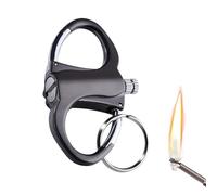Keychain , Permanent Match Infinity with Keychain, Portable Emergency Starter Striker, Waterproof Metal Keyring Unlimited Stick Key chain for Outdoor Camping