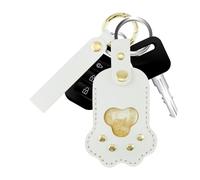 Keychain Pet Keepsake Paw Shape Pet Memorial Bag Pendant - Decorative Puppy Keepsake For Memorial Seekers Travel School Bags Backpacks Families Home Special Dates Kids
