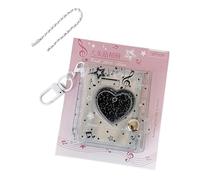 Keychain Picture Holder - Handmade Small Heart Keyring, 2 Inch Photo Storage Charm, Cute Memory Keepsake | Graduation, Valentine Day, Birthday, Travel, School, Backpack, Bags, Wallet, Kids, Adults, An