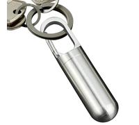 Keychain Pill Holder - Pill Bottle Organizer, Stainless Steel Piill Box, Moistureproof Portable Bottle, Waterproof Portable Medicine Holder | Travel Pilll Organizer Small for Travelli