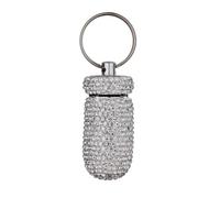 Keychain Pill Holder - Waterproof Travel Medicine Bottle for Easy Carry | Compact Case with Strong Clip, Ideal for Camping, Outdoor Trips, Daily Supplements, Vacation Travel