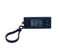 Keychain Pocket Watch, Tiny Digital Clock, Mini LCD Digital Clock - Portable Timer for Exams, Study, Work & Outdoor Activities, Backpack Accessories (Black)