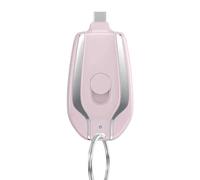 Keychain Portable Charger for USB C, 2000mAh Mini Power Emergency PodPortable Charger Compatible,Key chain charging treasure, wireless portable emergency power supply, small mobile power supply