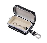 Keychain Pouch - RFID Protection Bag With Zipper Luxury Leather Keychain Organizer | Anti Theft Case With Signal Blocking, Anti-piracy Blocker For Car Keys