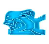 Keychain Resin Mold Glossy Lovers Keyring Epoxy Casting Silicone Mold for Unique Craft Friend Girl Kiss Dog Girl Resin Molds Silicone