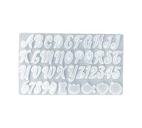 Keychain Resin Molds with Hole Keychain Silicone Large Letter Resin Silicone Molds for Jewelry Pendant Making Large Letters