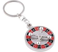 Keychain,Roulette Wheel Keychain,Mini Russian Roulette Keychain,Rotatable Keychain,Mini Decor Charm