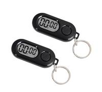 Keychain Timer Alarm Device with Loud Sound and Easy Reset for Cooking Workout Study ABS Sports Timer