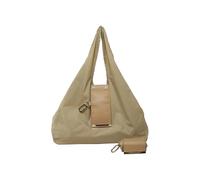 Keychain Tote Bag, Foldable Lightweight Shopping Bag, 15.37x11.03x2.76 Inch Purse Attached Ring, Reusable Travel Carry Organizer, Daily Accessory with Minimal Style, Handy Storage for Office Vacation