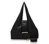 Keychain Tote Bag, Lightweight, Foldable, Expandable, Vegan Luxury, Ethical Style, Elegant Portable Handbag for Daily Errands (Black,One Size)
