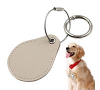 Keychain Tracker Holder Dog Tracker Holder - PU Leather Drop Keychain for Tracker | Protective Cover for Tracker with Metal Lock Ring Key Chain Accessories