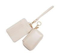 Keychain Wallet Detachable Duals Pouches Wristlet Wallets Card Holder Portable Minis Zip Around Small Wallet Coin Purse Zip Around Keychain Wristlet Wallets